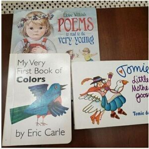 Set Of Toddler Board Books POEMS/COLORS/MOTHER GOOSE